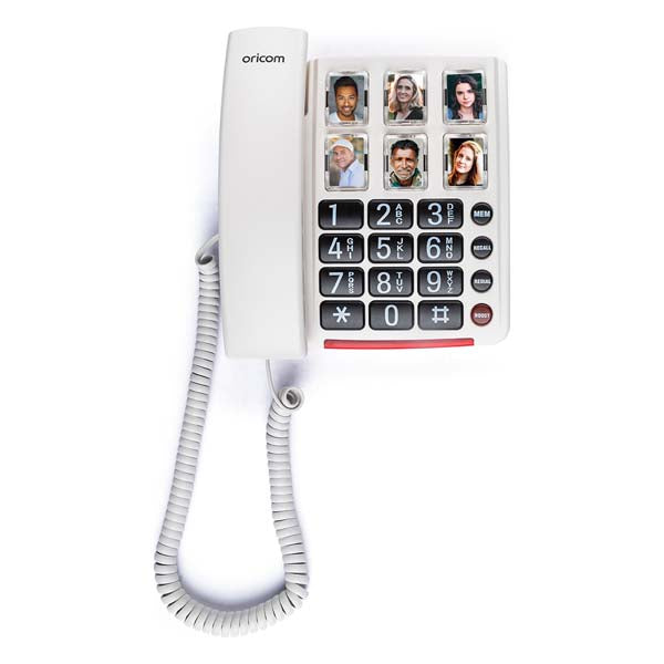 Oricom CARE80 Amplified Phone with 6 Picture Dialling