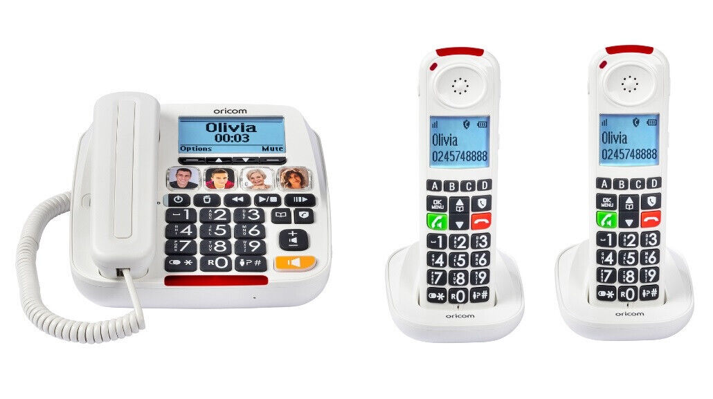 Oricom CARE920 Amplified Big Button Phone with Cordless Handset & Picture Dialing