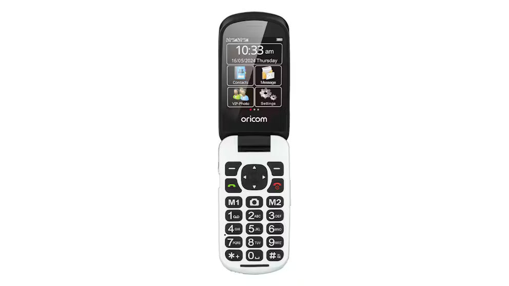 Oricom EZY7510 Flip Mobile Phone with SOS Emergency Button