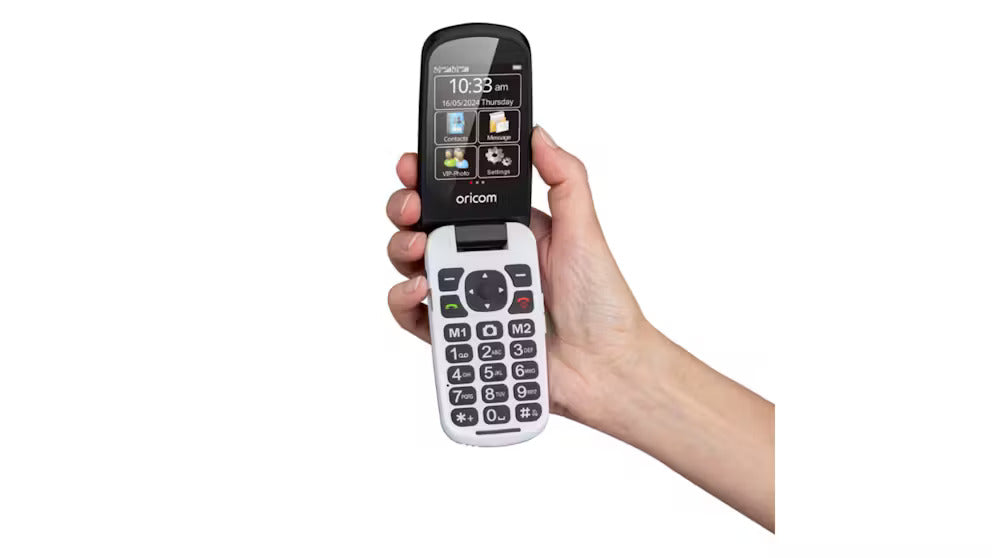 Oricom EZY7510 Flip Mobile Phone with SOS Emergency Button