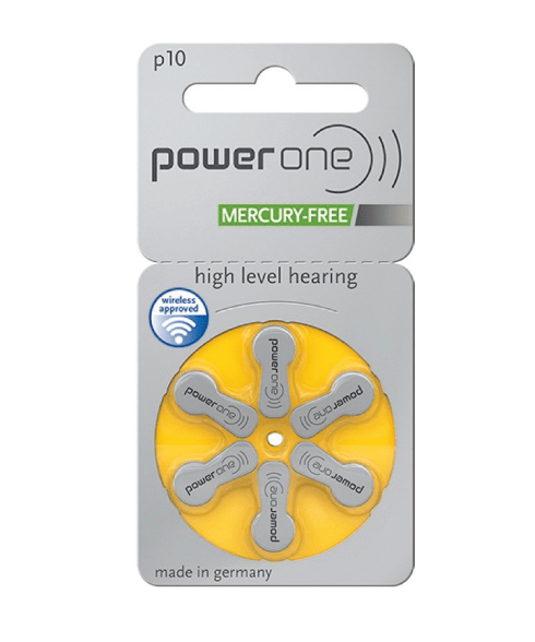 Power One MERCURY FREE Hearing Aid Batteries size 10