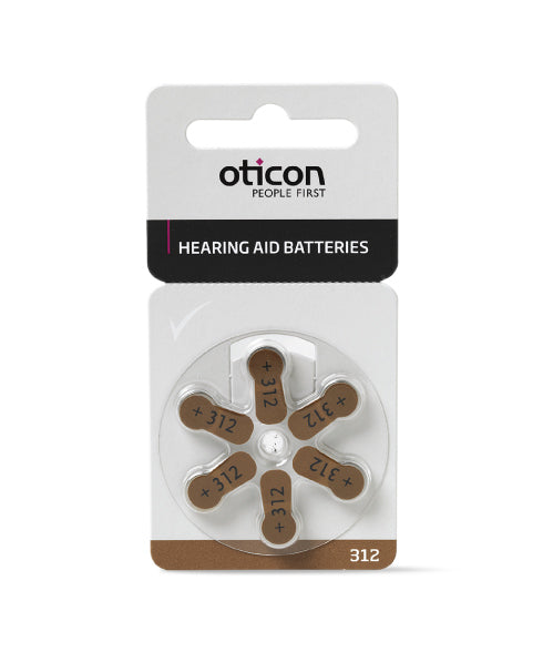 Oticon Hearing Aid Batteries size 312