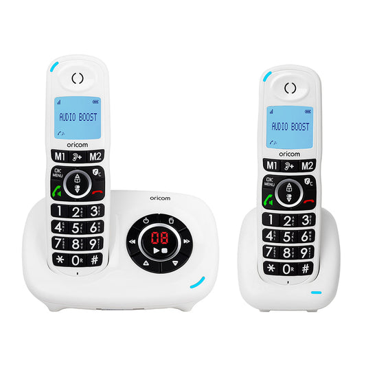 Oricom DECT Cordless Amplified Phone with Answering Machine, Handsfree Speakerphone & Additional Handset