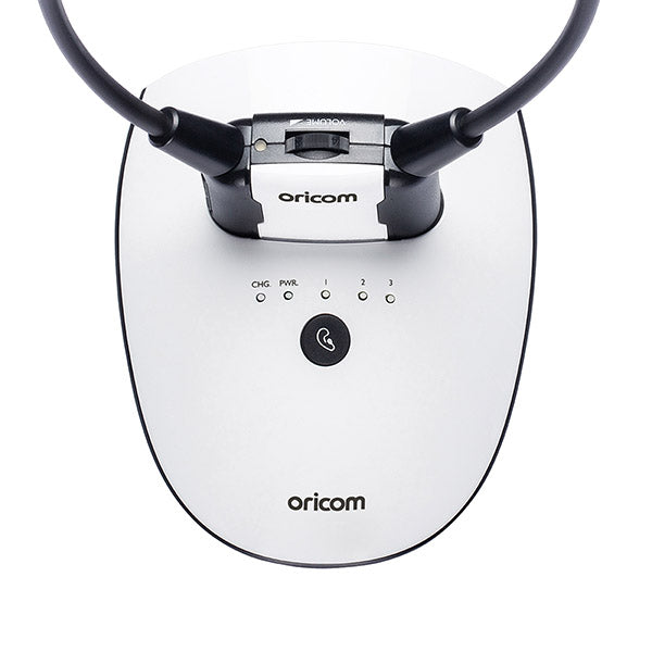 Oricom TV7400 Amplified Wireless TV Listener Headset with Fast Charging Cradle 2.4ghz