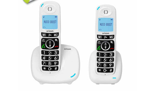 Oricom DECT Cordless Amplified Phone with Instant Call Blocking; Handsfree Speakerphone & Additional Handset