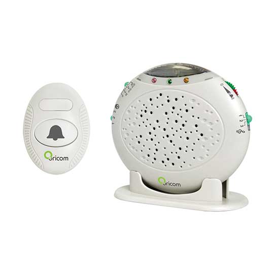 Alerting System Rack Ear Oricom AM20 Wireless Amplified Doorbell and Phone Ring Alerting System ...